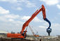 Heavy Duty Excavator With Extend Boom And Arm Driving Sheet Pile