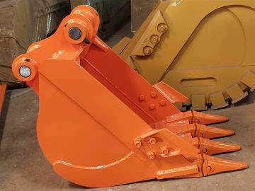 Cubo anaranjado de la maquinaria de construcción del color para el reciclaje de excavación minero