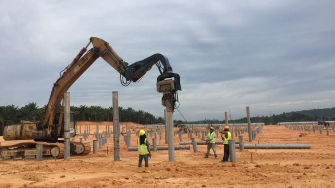 Excavador Vibro Hammer de Attachments 2800rmp del conductor de pila 7