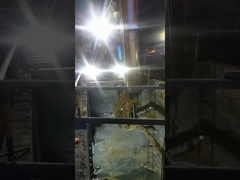 Brazo telescópico de excavadora con material HD785, más ligero y resistente