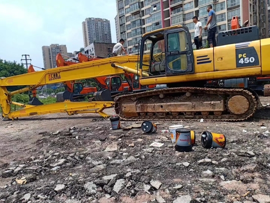 Boom de alto alcance y brazo de excavadora Construcción Demolición Extensión de brazo Boom de largo alcance para excavadora SY SK EX