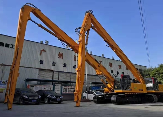 Excavadora Boom de largo alcance 10 metros con 1,5 toneladas contrapeso brazo de extensión adecuado para excavadora de 6-8 toneladas