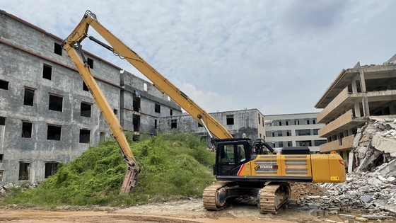 Alto auge de la demolición del alcance de 22 metros para el alto excavador de los edificios Q355B PC400 de la subida