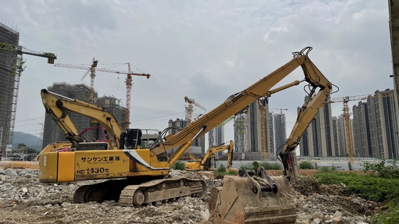 Brazo del alcance de Booms Demolition Excavator del excavador largo del alcance del OEM alto