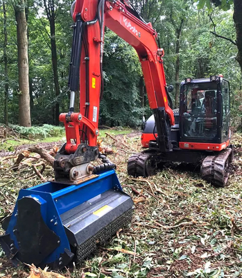 Excavadora cortadora de hojas 6Ton Excavadora Agricultura adjunta a medida con y Q355/NM400/HARDOX450