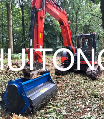 ROTOIMPACTORA para PC200/CAT320 1.8m para siega estándar/condiciones de corte rudo/terreno blando/terreno complejo/gestión de suelos en huertos y viñedos