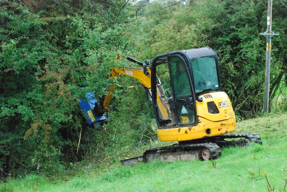 Excavadora cortadora de hojas 6Ton Excavadora Agricultura adjunta a medida con y Q355/NM400/HARDOX450