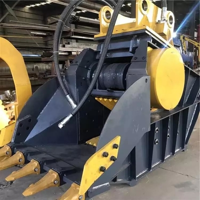 Durabilidad Cubo de excavadora de trabajo pesado con dientes de tungsteno Hardox550 10-180mm altura de corte