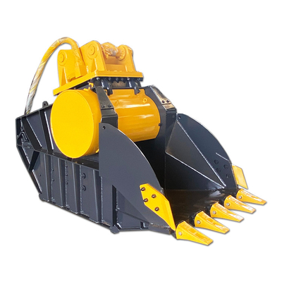 Durabilidad Cubo de excavadora de trabajo pesado con dientes de tungsteno Hardox550 10-180mm altura de corte