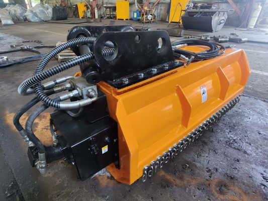 Excavadora OEM cortadora de hojas resistente al desgaste Adaptación de excavadora de 6-10 toneladas para la maleza en la carretera y el recorte de cinturón verde