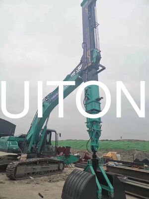EXCAVADORA Pluma telescópica de dos etapas para PC200/CAT320 14m para demolición de edificios altos/operaciones de desmantelamiento vertical