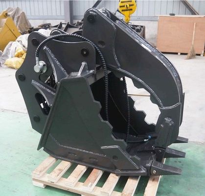 Cubo Q355 NM400 del pulgar del excavador Excavador PC200 EX200 de 20 toneladas para la manipulación de residuos de construcción de piedra de troncos