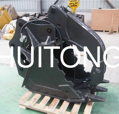 Excavadora con cubo de pulgar Q355 NM400 Excavadora de 12 toneladas CAT12 PC120 para la manipulación de residuos de construcción de madera