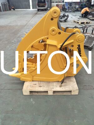 Excavadora con cubo de pulgar Q355 NM400 Excavadora de 12 toneladas CAT12 PC120 para la manipulación de residuos de construcción de madera