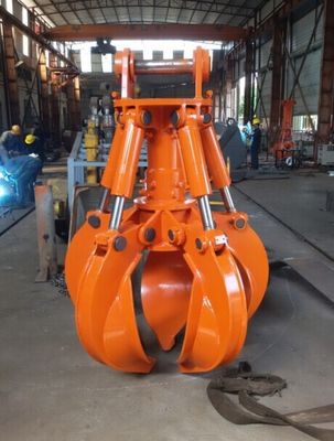 Excavadora de 5-9 toneladas Compatible con Huitong Orange Peel Grab Ideal para la manipulación de chatarra / desechos Personalizado y aprobado por CE