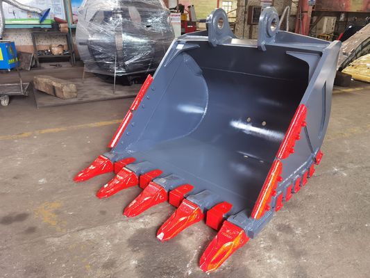 Cubo de roca Huitong para minería/cantera/blindaje de doble capa con dientes de cincel reemplazables, certificado CE, OEM disponible