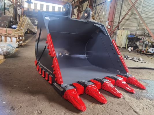 Cubo de roca Huitong para minería/cantera/blindaje de doble capa con dientes de cincel reemplazables, certificado CE, OEM disponible