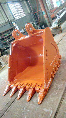 Cubo de roca Huitong para excavadoras de 30 toneladas, minería / cantera / armadura de doble capa con dientes de cincel reemplazables Certificado CE, OEM disponible