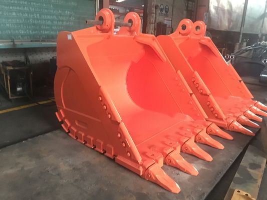Cubo de roca Huitong para excavadoras de 30 toneladas, minería / cantera / armadura de doble capa con dientes de cincel reemplazables Certificado CE, OEM disponible