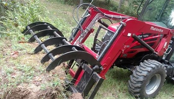 Accesorio de rastrillo para excavadora Huitong para limpieza de terrenos, miniexcavadora de 3 toneladas, garfio para raíces