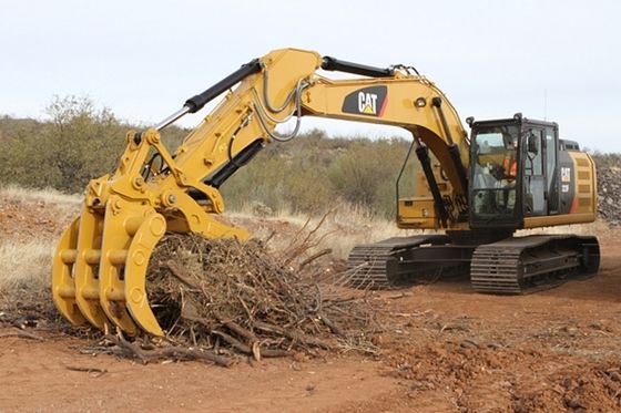 Accesorio de rastrillo para excavadora Huitong para limpieza de terrenos, miniexcavadora de 3 toneladas, garfio para raíces