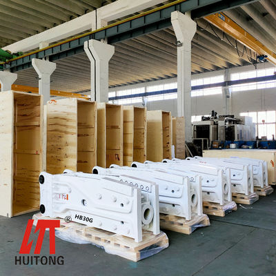 Martillo hidráulico tipo caja/silencioso Huitong 1800 KG para excavadoras de 18-26 toneladas, OEM disponible, certificado CE