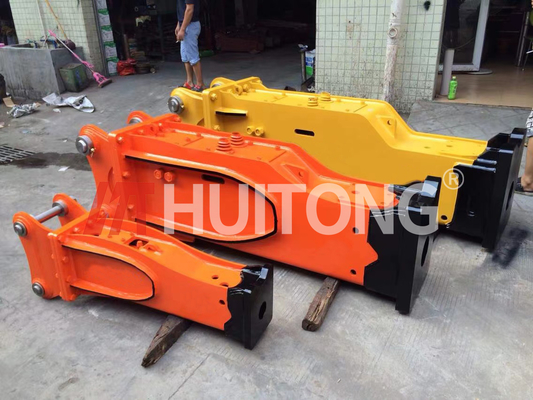 Martillo hidráulico tipo caja/silencioso Huitong 1800 KG para excavadoras de 18-26 toneladas, OEM disponible, certificado CE