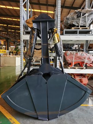 Personalizar excavadora hidráulica Clamshell Bucket 0.8m3 11-16T Excavadora PC120 CAT312 para el dragado de río Limpieza Trabajo de movimiento de tierras