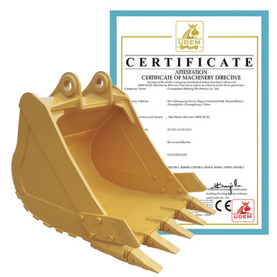 Excavadora de 20 a 30 toneladas cubo estándar 1.2 M3 Q355B de acero