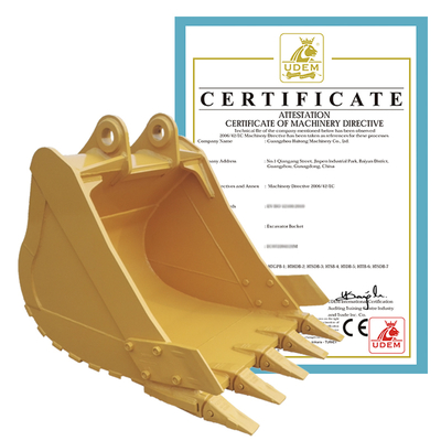Cubo de roca para excavadoras Huitong con puntas reversibles, cubo de minería de 25 T para cantera/demolición, OEM disponible