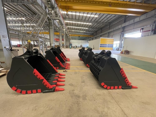 Cubo de roca para excavadoras Huitong con puntas reversibles, cubo de minería de 25 T para cantera/demolición, OEM disponible
