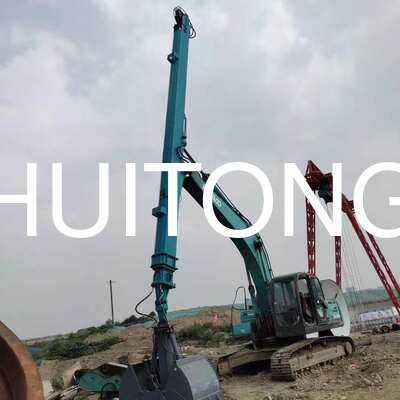 EXCAVADORA Pluma telescópica de tres etapas para PC300/CAT330 18m para demolición de edificios altos/operaciones de desmantelamiento vertical