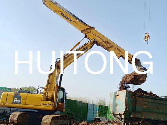EXCAVATOR Three-Stage Telescopic Boom for PC350/CAT335 20m for High-Rise Building Demolition/Vertical Dismantling Operations