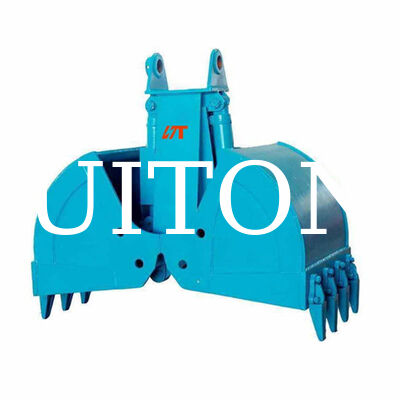 Suministro de la fábrica Excavadora Hidráulica Cubo de Clamshell HUITONG Material Q355B de alta calidad 6-10Ton 0.6m para la re-manipulación del material / excavación de la fundación / carga y descarga de la bodega del buque