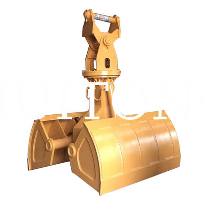 Suministro de la fábrica Excavadora Hidráulica Cubo de Clamshell HUITONG Material Q355B de alta calidad 6-10Ton 0.6m para la re-manipulación del material / excavación de la fundación / carga y descarga de la bodega del buque