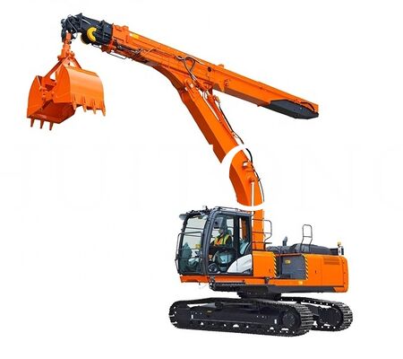 HUITONG Customized Excavator Telescopic Arm 15m for 20 to 25 Ton Excavators Deep Excavation Dredging and Foundation Work