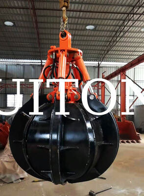Custom Excavator Hydraulic Grapple Bucket Orange Peel Grab 12ton with Rotating Function for Industrial Scrap Handling