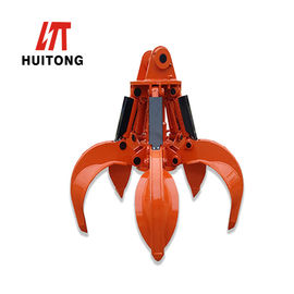Gancho agarrador hidráulico de la cáscara de naranja de EC160 EC170 EC180 para el transporte de acero inútil