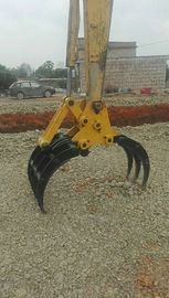 Tipo de excavadora manual de 20 toneladas Máquina de granja Log Grapple 2.2M Abertura de mandíbula Q355B/NM400/HARDOX450 Producto con y OEM
