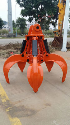 Gancho agarrador hidráulico de la cáscara de naranja de EC160 EC170 EC180 para el transporte de acero inútil