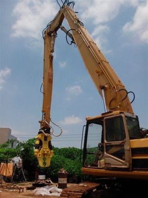 Brazo articulado el 18m los 20m de Extension Long Reach del excavador los 35m para el alto accesorio de demolición del alcance