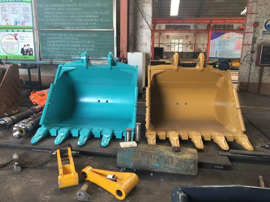 Cubo de excavadora de roca 45T PC450 personalizado 2.0CBM Cubo de minería de alta calidad Venta directa de fábrica