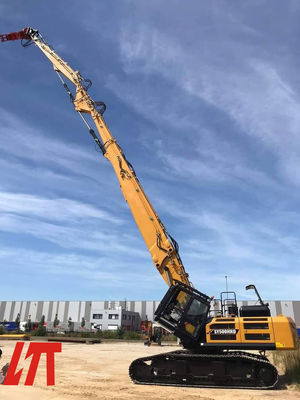 Excavador largo Booms del alcance de Hardox 400 de la maquinaria de construcción