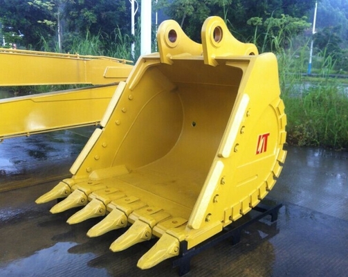 Cubo de roca de trabajo pesado Excavadora Cubo de excavación con dientes de resistencia Hardox400