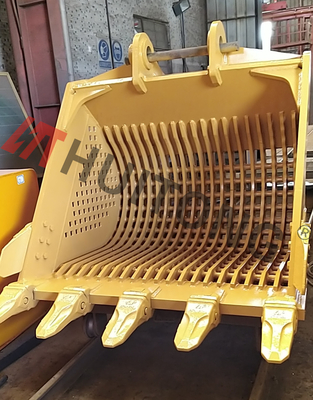 Q355B Cubo de excavadora PC200 personalizado 0.9M3 Cubo de esqueleto para limpieza de zanjas