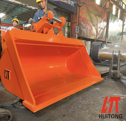 CAT325 Cubo de inclinación de gran capacidad de 25 toneladas personalizado 1.2M3 Excavadora Cubo de limpieza de inclinación de la fábrica de venta directa