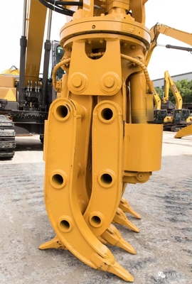 Gancho agarrador de la madera de Q355b 35 Ton Excavator Rotating Grapple Hydraulic