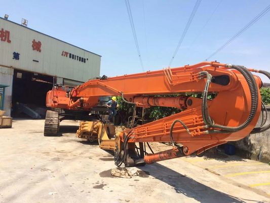 Vibratory pile boom 20-27 tons long boom excavator for sheet pile driving front excavator pile driver pile boom