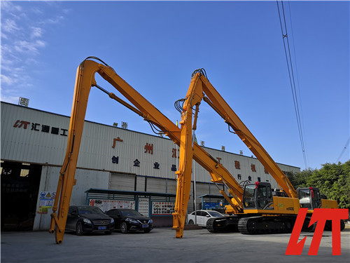 Excavadora de pila de conducción boom largo Equipo pesado de pila de brazo de boom para varios tipos de excavadora