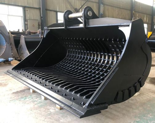 Excavadora personalizada Skeleton Bucket 31-35ton 1,5 m³ PC350 EX350 para trabajos de cribado de rocas excavadoras